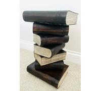 My Square Mile Coffee Table Books Stack Solid Wood Side End Lamp Stand Library Furniture