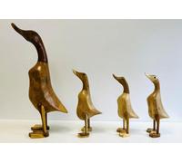 My Square Mile Decorative Wooden Duck Ornament, 25Cm Or 45Cm, Indoor Outdoor Garden Decor Gift (1 Duck Large 45Cm)