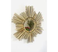 My Square Mile Driftwood Star Sunburst Wall Mirror Vintage Rustic Natural Frame Bathroom Art Decor (Large 60Cm)