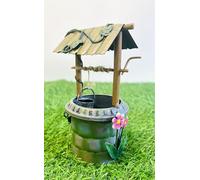 My Square Mile Fairy Garden Wishing Well Ornament with Working Handle, Pixie Home Decoration, 12cm Height, 10cm Width