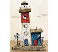 My Square Mile Light House Ornament Coastal Room Decor Nautical Bathroom Accessory 26Cm