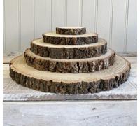 My Square Mile Log Slice Cake Stand, Wedding/birthday Display Board (20-24Cm)