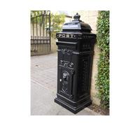 My Square Mile Post Box/mail Box Freestanding Cast Aluminium Letter Box (Black)