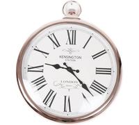 My Square Mile Silver Or Mink Pocket Watch Wall Clock, Vintage Fob Design (Light Mink)