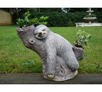 My Square Mile Sloth Garden Planter With Double Plant Pots, Outdoor Statue Ornament/light (Double Planter Pot Sloth)