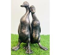My Square Mile Vintage Duck Garden Ornament Outdoor/indoor Statue Sculpture Pair Of Love Ducks Gift (Large 29cm)