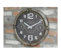 My Square Mile Watch Wall Clock | Industrial Chronograph Design | 41cm Diameter With Glass Face | Metal Bolt Detail