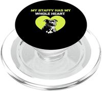 My Staffy Has My Whole Heart Staffordshire Terrier Dog PopSockets PopGrip for MagSafe