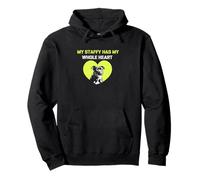 My Staffy Has My Whole Heart Staffordshire Terrier Dog Pullover Hoodie