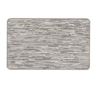 My Stain Door Mat, Stain Resistant, Perfect for Indoor Use, Front Door, Entryway and Patio, Broken Stripe Silver 50x75cm