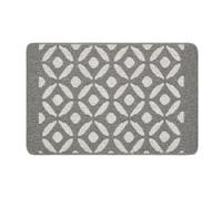 My Stain Door Mat, Stain Resistant, Perfect for Indoor Use, Front Door, Entryway and Patio, Crescent Silver 50x75cm