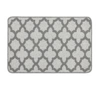 My Stain Door Mat, Stain Resistant, Perfect for Indoor Use, Front Door, Entryway and Patio, Moroccan Tile Silver 50X75cm