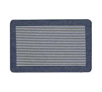 My Stain Door Mat, Stain Resistant, Perfect for Indoor Use, Front Door, Entryway and Patio, Stripe Navy 50x75cm