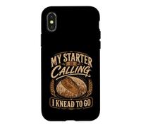 My Starter Is Calling I Knead To Go Sourdough Bread Baker Case for iPhone X/XS