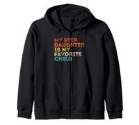 My Step Daughter Is My Favorite Child Vintage Mother's Day Zip Hoodie