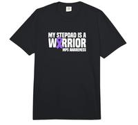 My Stepdad is a Warrior MPS Awareness Comfort Colors Adult Heavyweight T-Shirt