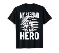 My Stepdad is My Hero Firefighter Stepdad Hero T-Shirt