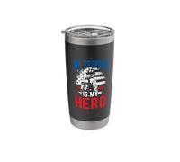 My Stepdad is My Hero Firefighter Stepdad Stainless Steel Insulated Tumbler