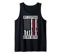 My Stepdad is My Hero Firefighter Support Tank Top