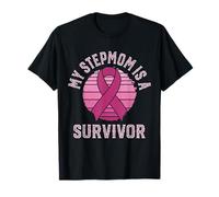 My Stepmom is A Survivor Pink Ribbon Breast Cancer Awareness T-Shirt