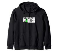 My Stepmom is a Warrior Cerebral Palsy Awareness Zip Hoodie