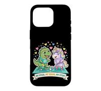 My Stick My Squad My Story Field Hockey Unicorn Dino Case for iPhone 16 Pro