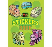My Stickers Book: Cool Blank Album For Stickers Journal Collection For Kids Trains Theme For Boys
