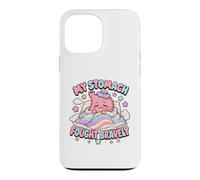 My Stomach Fought Bravely Funny Sick Day Humor Case for iPhone 13 Pro Max