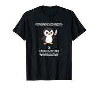 My Stomach Hurts & I'm Mad At The Government Cute Penguin T-Shirt