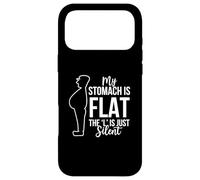 My Stomach Is Flat The L Is Just Silent Saying Humorous Case for iPhone 17 Pro Max