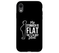 My Stomach Is Flat The L Is Just Silent Saying Humorous Case for iPhone XR