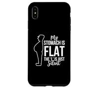 My Stomach Is Flat The L Is Just Silent Saying Humorous Case for iPhone XS Max