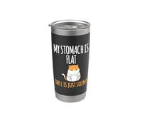 My Stomach is Flat The L is Just Silent Stainless Steel Insulated Tumbler
