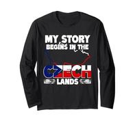 My Story Begins in The Czech Lands Czech Roots Pride Long Sleeve T-Shirt