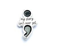my story isn't over yet PIN Suicide Prevention Jewelry Awareness, Mental Illness Depression Mi historia aún no ha terminado. Conciencia sobre la prevención del suicidio, enfermedad mental y la, Zinc