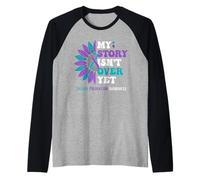 My Story Isn't Over Yet Suicide Prevention Awareness Raglan Baseball Tee