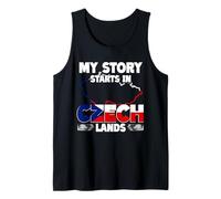 My Story Starts in Czech Lands Czech Roots Pride Tank Top