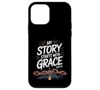 My Story Starts With Grace Acts 22 Christian Quote Case for iPhone 12 mini
