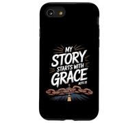 My Story Starts With Grace Acts 22 Christian Quote Case for iPhone SE (2020) / 7 / 8