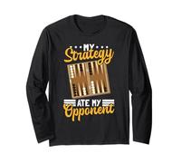 My Strategy Ate My Opponent Backgammon Long Sleeve T-Shirt