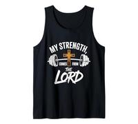 My Strength Comes from The Lord Jesus Christ Tank Top