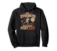 My Strength Rounds Every Base Baseball Phil 4 13 Pullover Hoodie