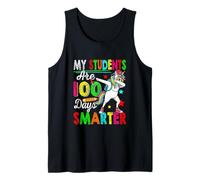My Students are 100 Days Smarter 100th Day of School Unicorn Tank Top
