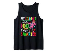 My Students are 100 Days Smarter 100th Day School Flamingo Tank Top