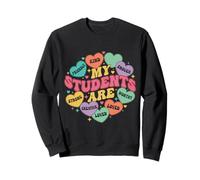 My Students are Kind Strong Loved Brave Valentine Teacher Sweatshirt