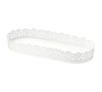 My- Stylo Collection Oval White Candle Holder 35 x 15 cm Product Dimensions Length: 35 cm Width: 15 cm Material: Steel, Polyester Powder Coated