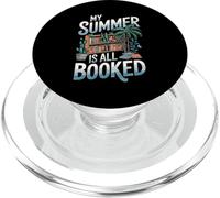 My Summer Is All Booked Retro Design PopSockets PopGrip for MagSafe