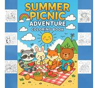 My Summer Picnic Adventure Coloring Book: Includes a Sunny Story, Quiz, Maze, 30 Coloring Pages & Drawing Fun for Kids Ages 3-6
