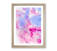 My Sunshine Abstract Framed Print | A3 Oak Framed Wall Art | Ready to Hang | Abstract Fantasy Picture | Living Room Bedroom Lounge Office