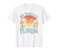 My Sunshine is in Florida Retro Sunset Palm Trees T-Shirt